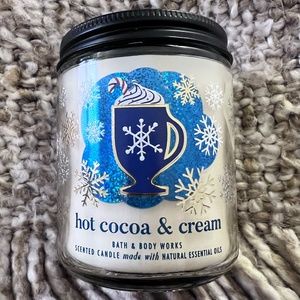 Bath and Body Works Hot Cocoa and Cream Single Wick Candle NWT